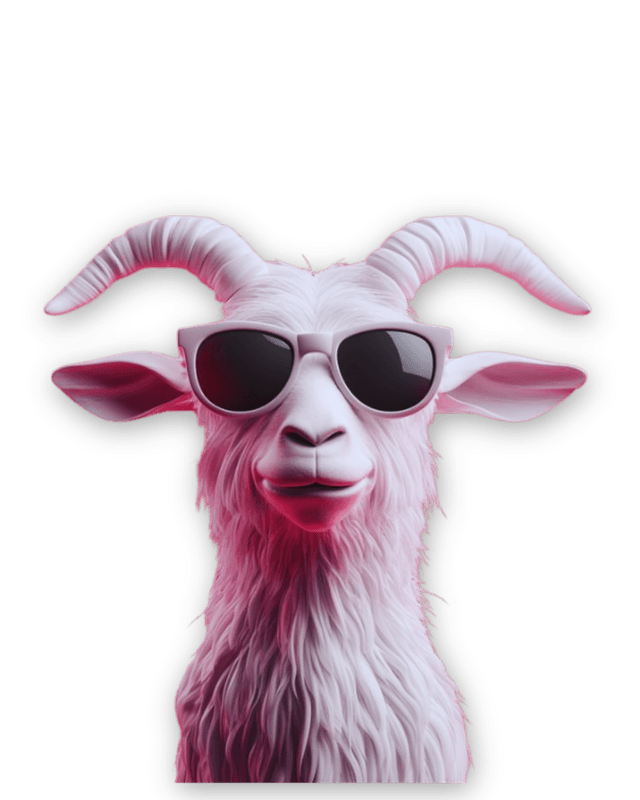 KVRAS — cabra rosa con actitud